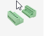KF2EDGK/RK/RKC/RKP pitch 5.08mm Feed through color green 2/3/4/5/6/7/8-24 pin plug-in PCB terminal blocks connector